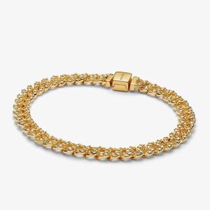 Authentic Pandora Pavé Cuban Chain Bracelet
